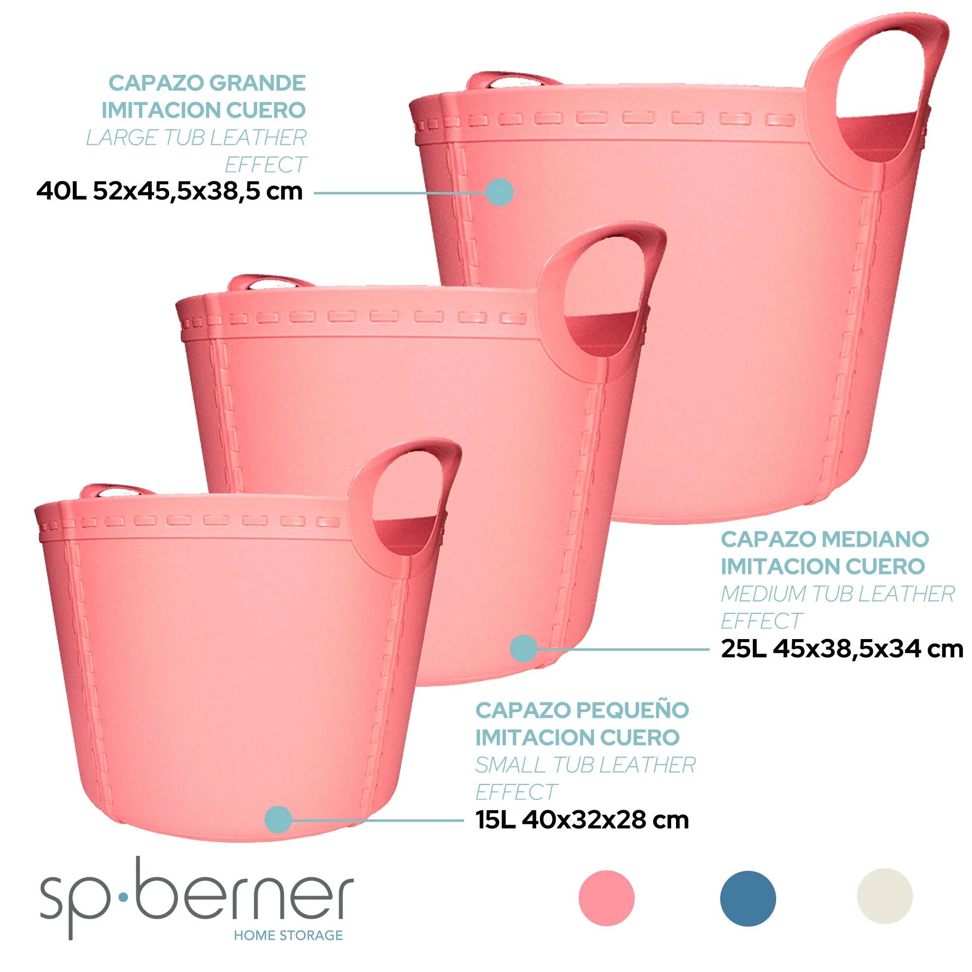 2x Life Story Cesto Craft Large 40l Light Rose - Image 3
