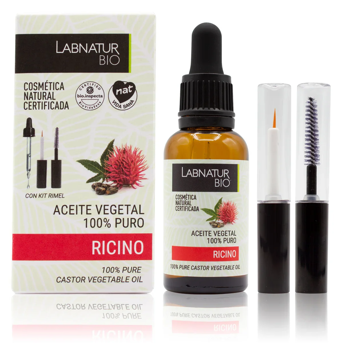 Aceite de Ricino 100% Puro | Ácidos Grasos Esenciales | Fortalecedor de Pestañas y Cabello | Nutrición Intensa Piel