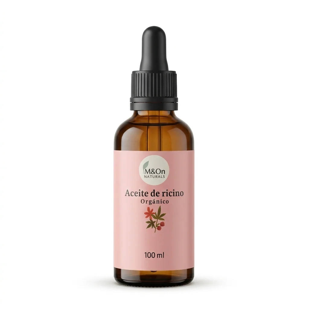 Aceite De Ricino Orgánico 100 Ml | Nutrición Para Cabello, Pestañas Y Cejas | M&on Naturals