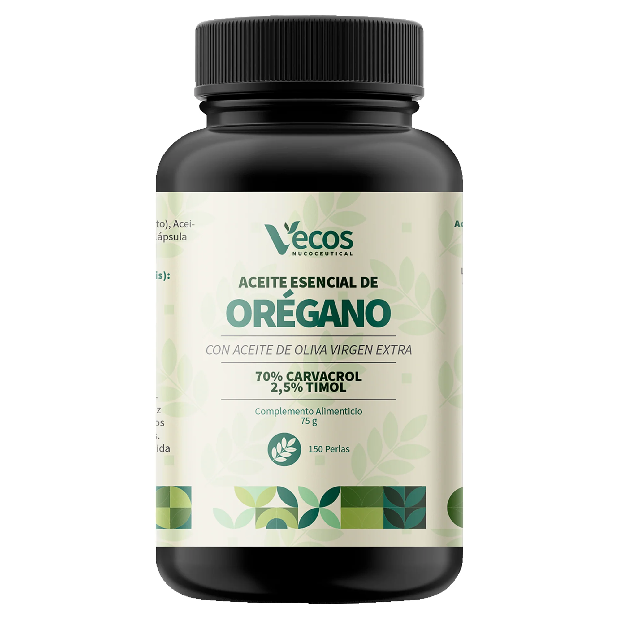 Aceite Esencial De Orégano Vecos 150 Perlas | Bienestar Digestivo E Intestinal | 150 Mg Con Carvacrol