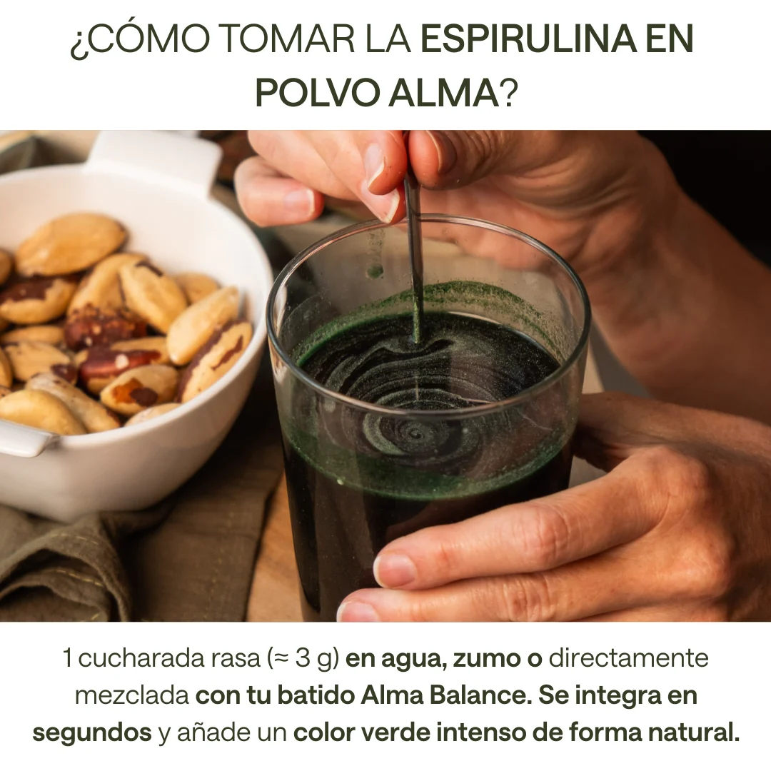 Alma® Espirulina En Polvo 116 G | 100% Pura (ingrediente Único) | Vegana, Sin Gluten Y Sin Azúcares Añadidos - Image 3