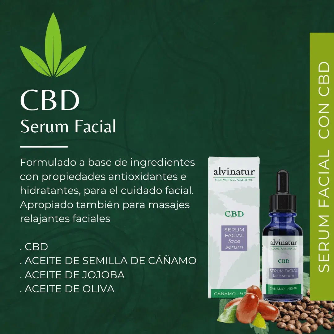 Alvinatur – Sérum Facial CBD 30 Ml – Cuidado Intensivo Del Rostro – Textura Ligera Con Gotero En Envase De Cristal - Image 4