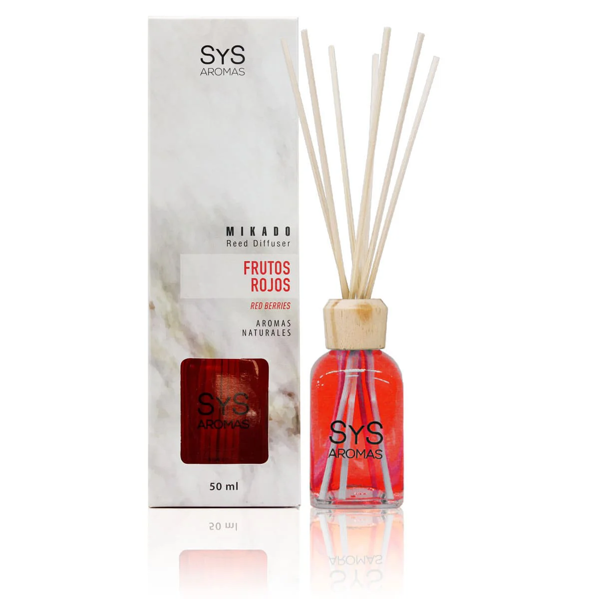 Ambientador Mikado Frutos Rojos 50 ml | Aroma Dulce y Afrutado | Fragancia Intensa | Ambiente Acogedor