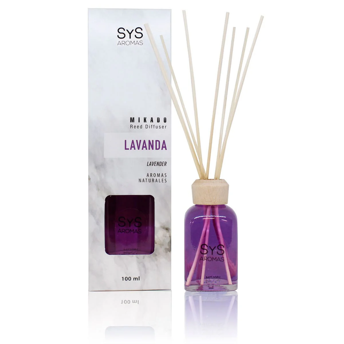 Ambientador Mikado Lavanda 100 ml | Difusor de Varillas | Fragancia Relajante y Decorativa | Hogar