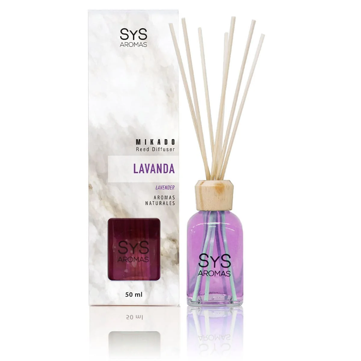 Ambientador Mikado Lavanda 50 ml | Aroma Floral Relajante | Efecto Calmante | Fragancia Duradera