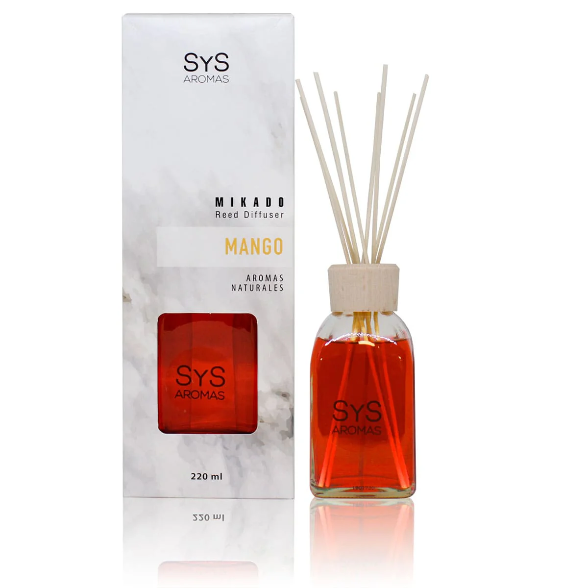 Ambientador Mikado Mango 220 ml | Aroma Tropical y Dulce | Efecto Energizante | Fragancia Duradera
