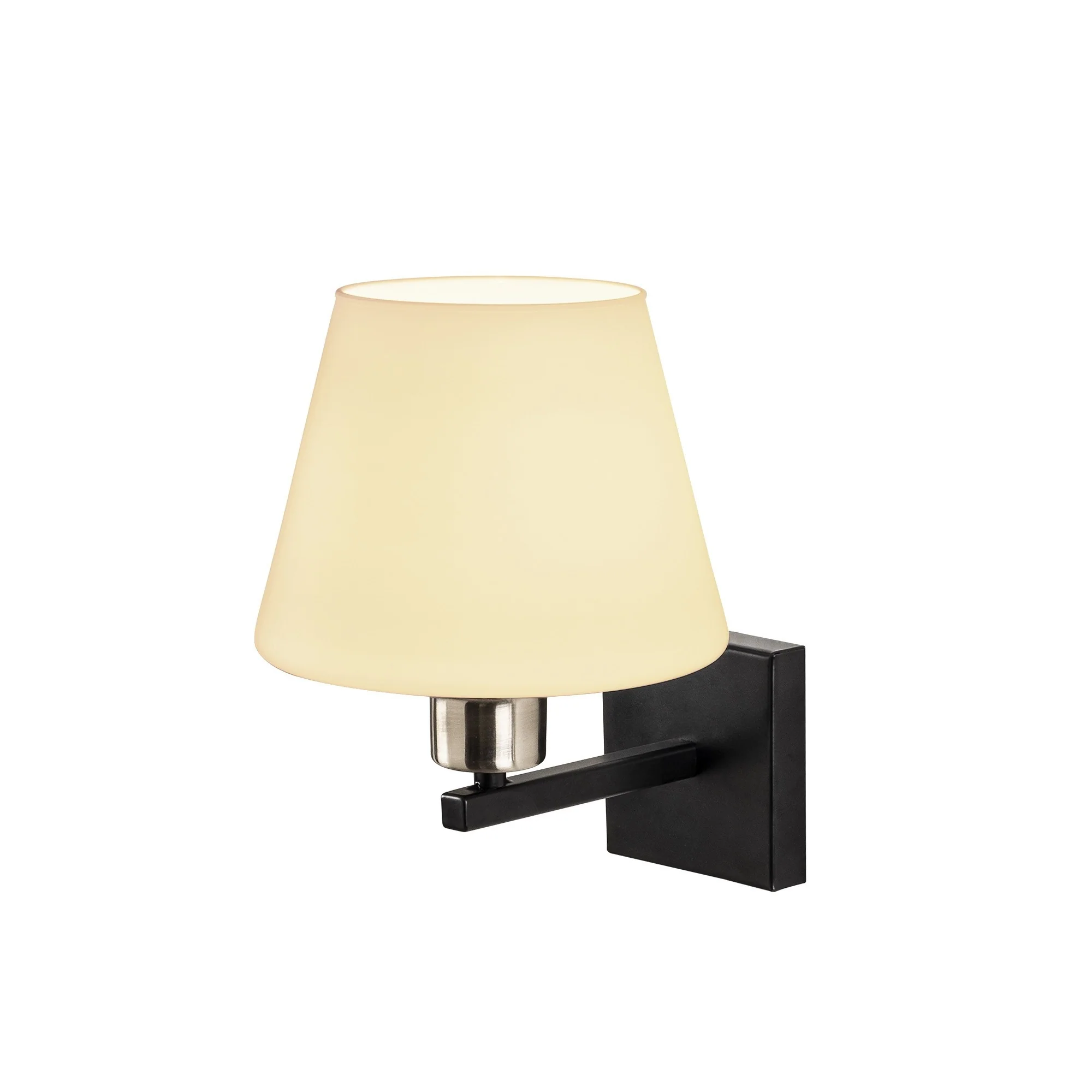 Aplique De Pared, Metal , Negro nickel blanco, 22x25x25, Casquillo E 27 Max 40 W - Image 3