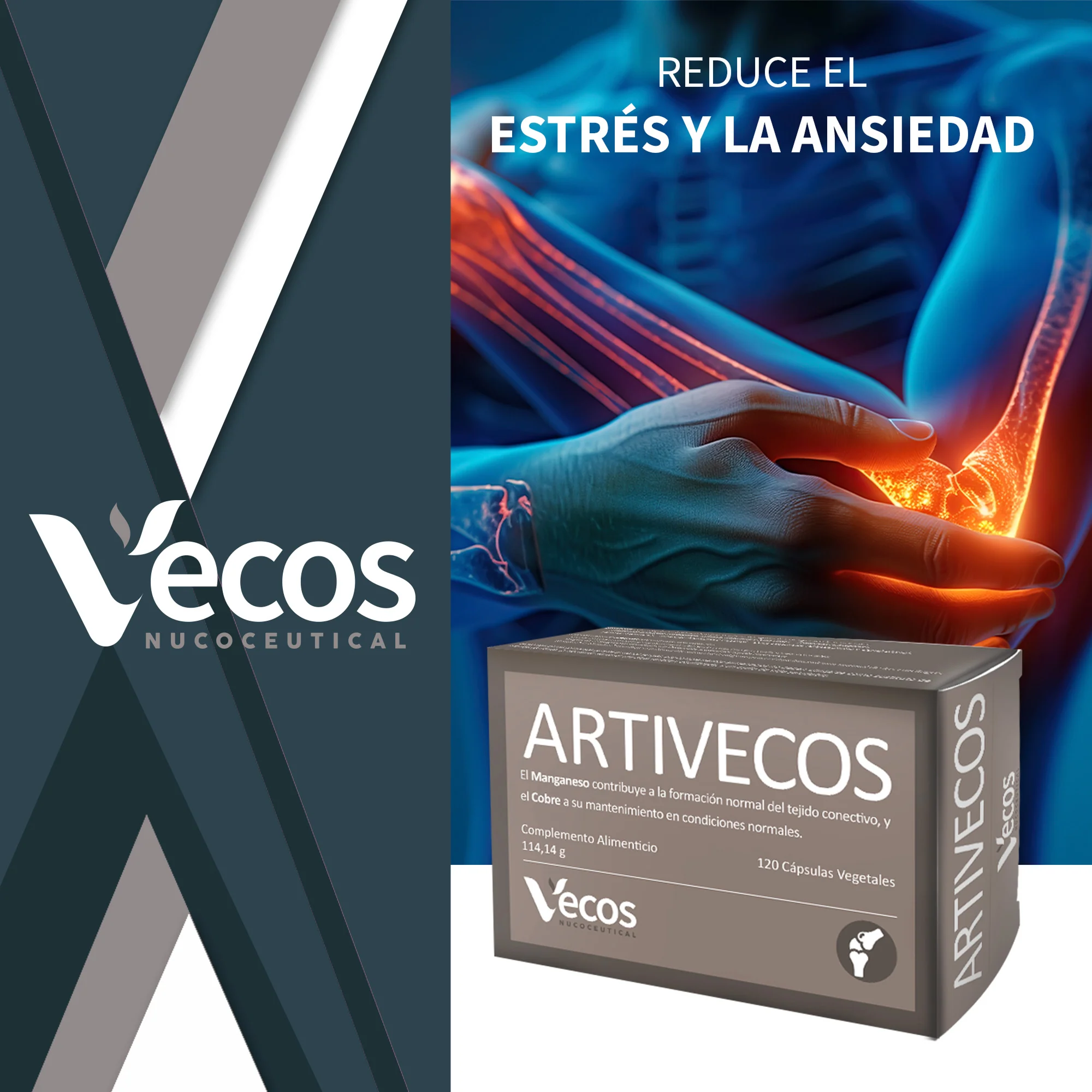 Artivecos Vecos 120 Cápsulas | Cuidado Articular Y Movilidad | Con Glucosamina, Condroitina Y Msm - Image 2