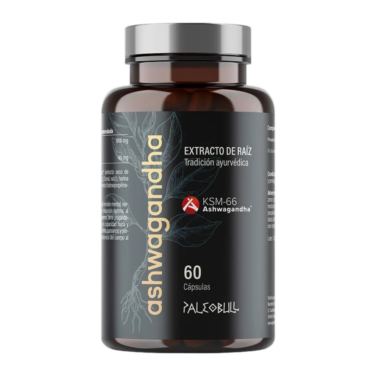 Ashwagandha KSM-66 Paleobull 60 cápsulas