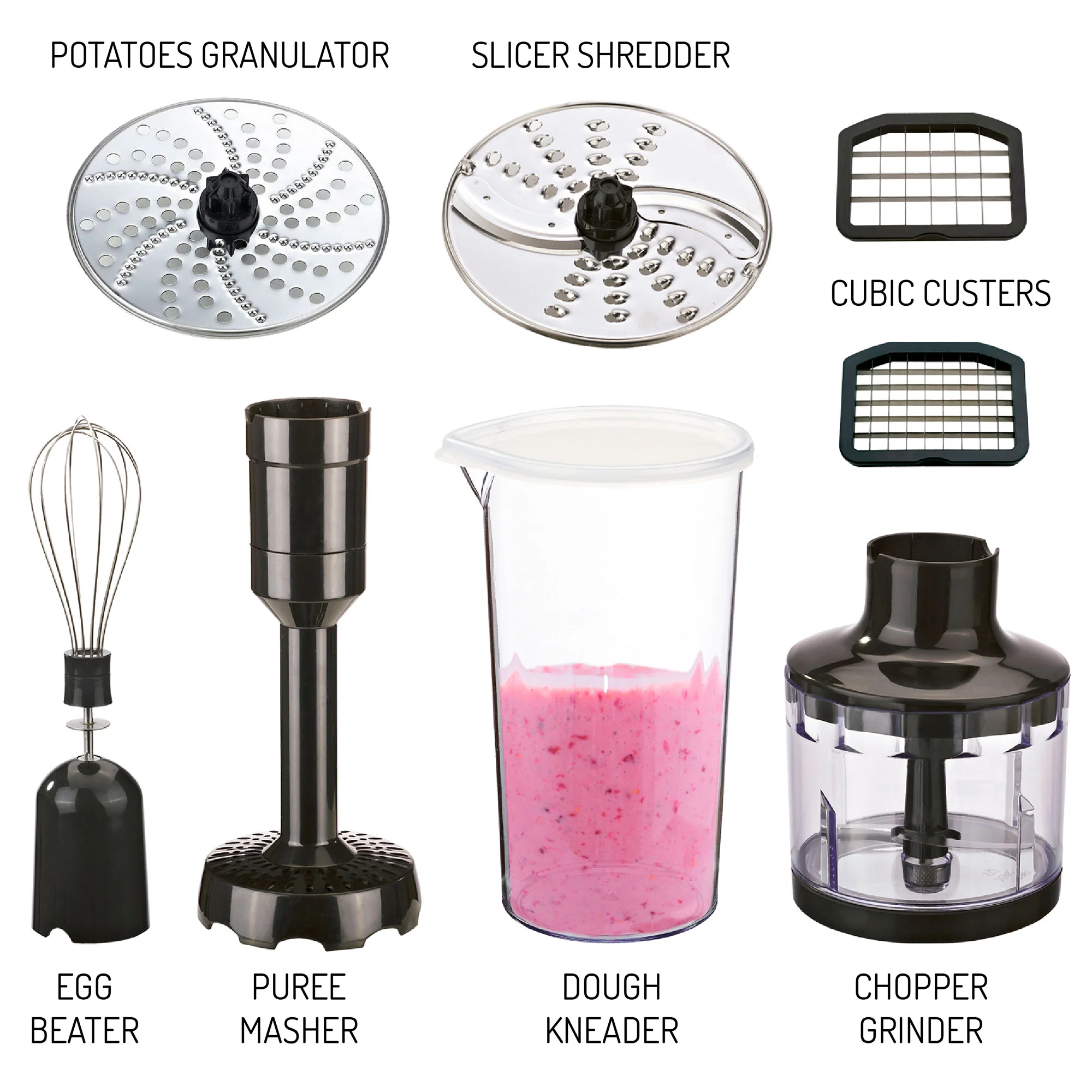 Batidora De Mano Procesador De Alimentos Cocina, Batidora, Picadora, Regulador Velocidad, Turbo Camry Cr4623 1600w - Image 6