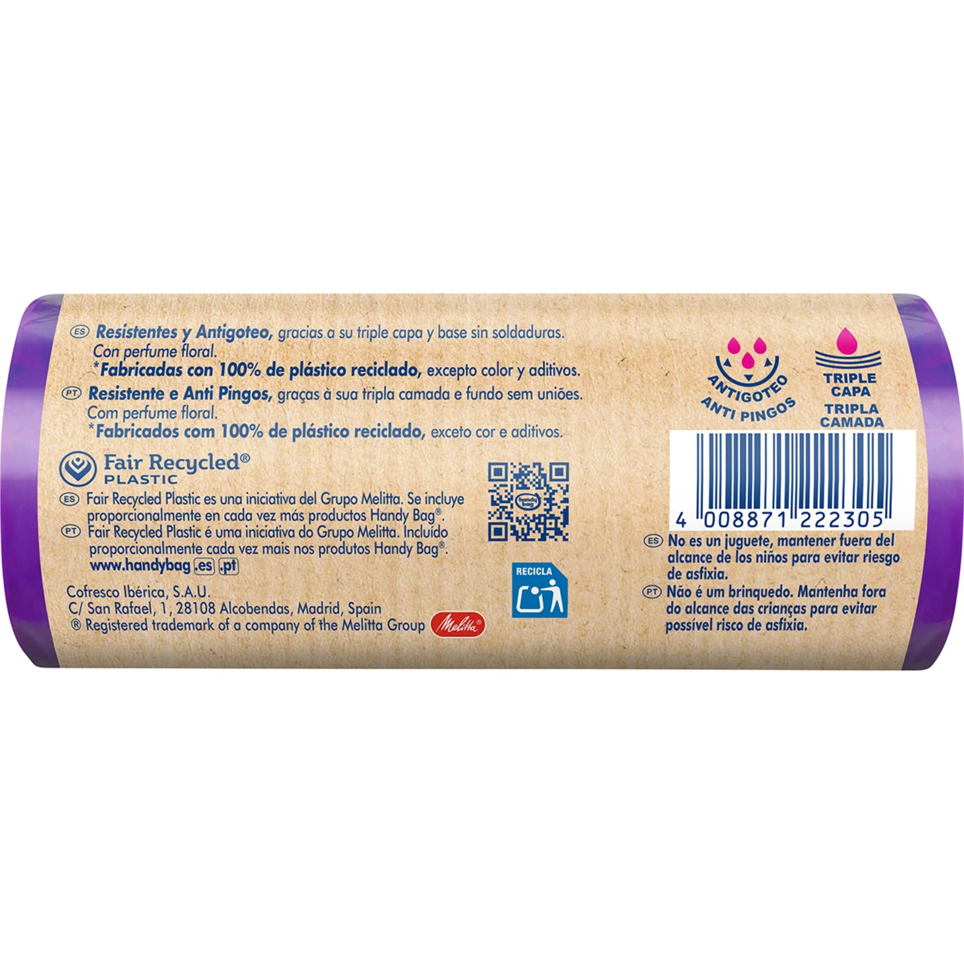 Bolsas basura Perfumada 30L Handy Bag 12 uds 100% recicladas - Image 2