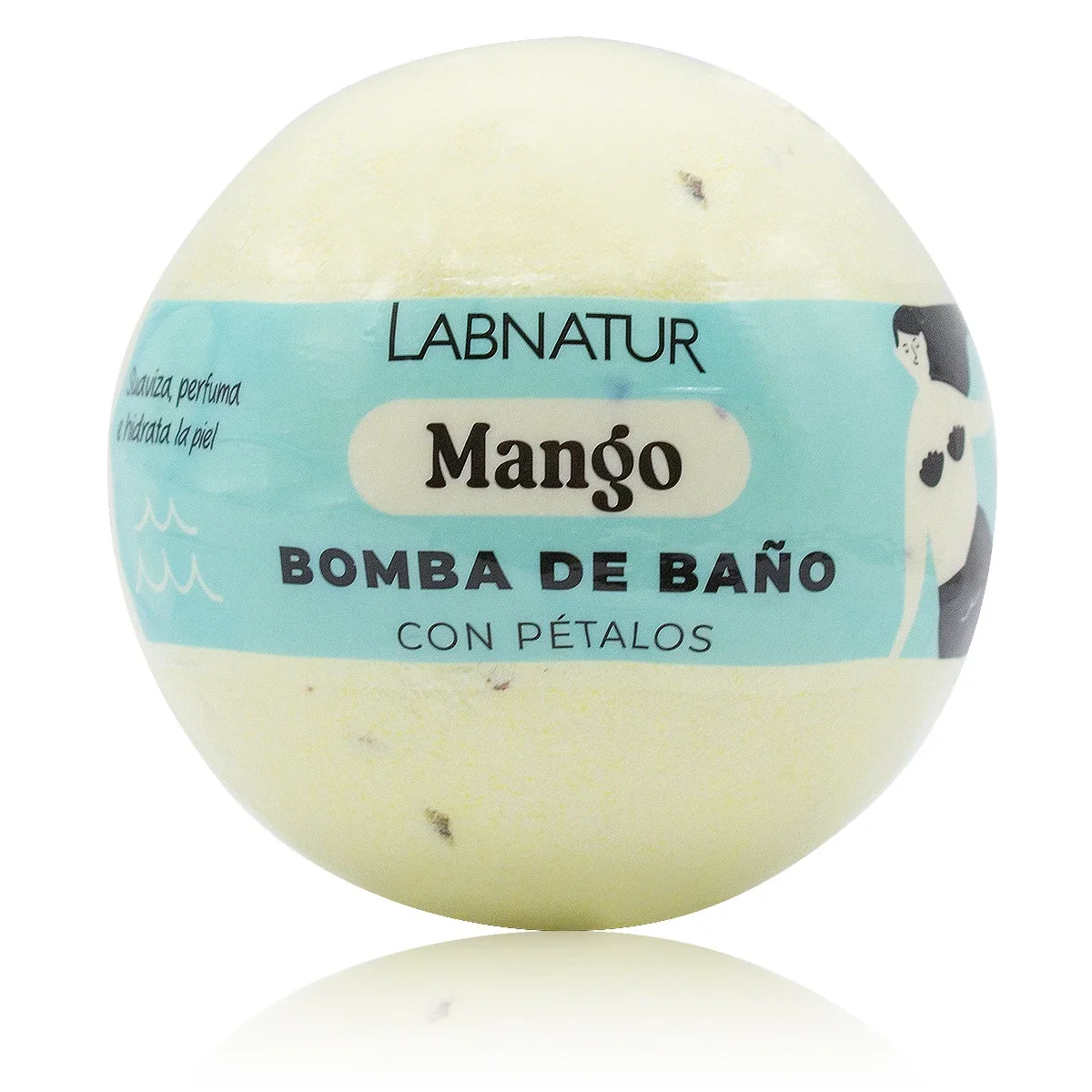 Bomba de Baño Espumosa Mango Con Pétalos Labnatur 140 g | Aroma Tropical | Relax | Spa En Casa