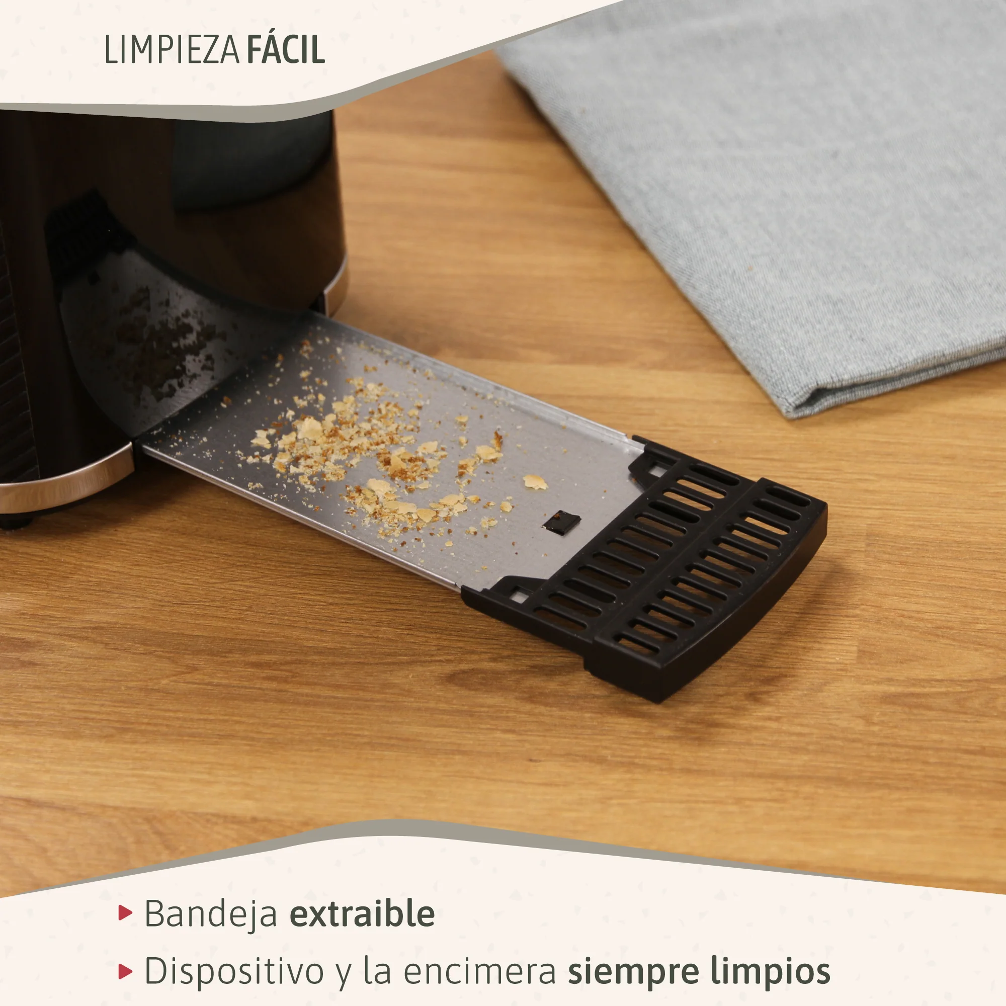 Briebe Elegance Tostadora Pan Ranura Ancha, Tostador 2 Rebanadas 7 Niveles Tostado, Calientapanecillos, Ta1169blk, Negro - Image 6