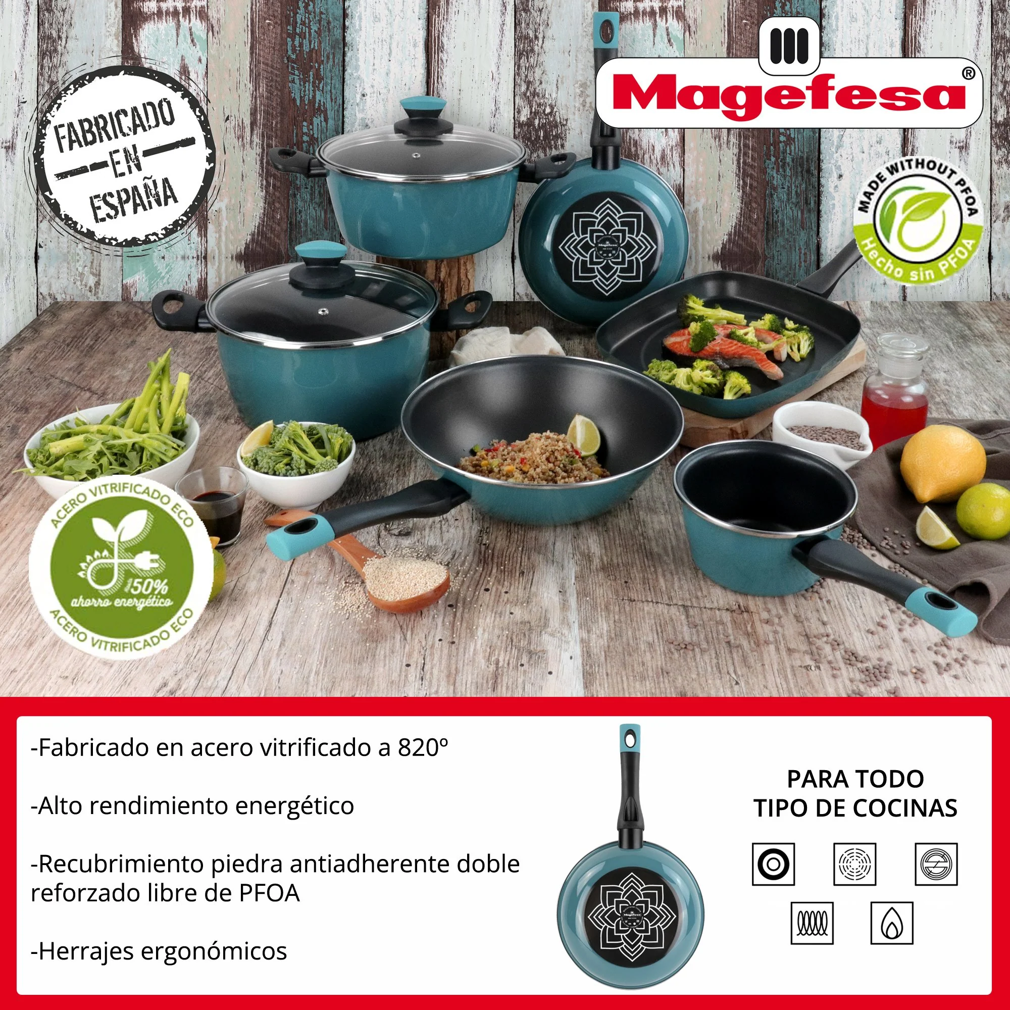 Cacerola lotus Ø20cm Con Tapa De Vidrio - Image 3