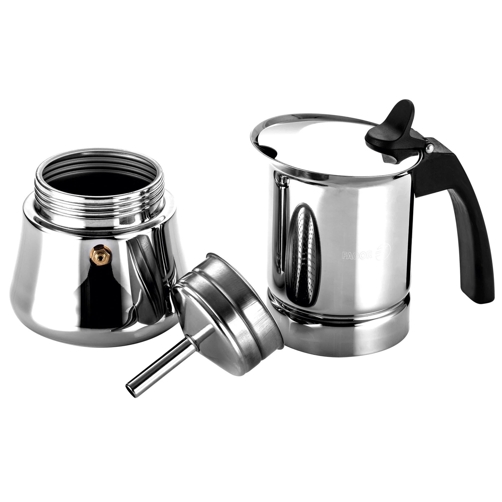 Cafetera Inox Etnica 10 Tazas Acero Inoxidable 18/10 Fagor - Image 3