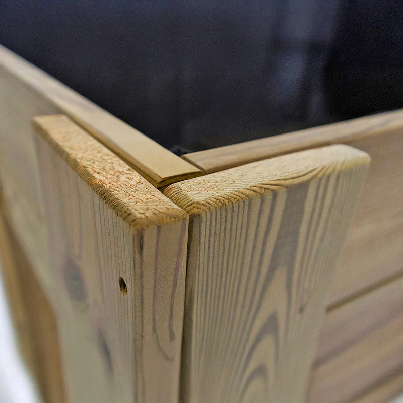 Cajón De Cultivo Madera Tratada Exterior Hortalia Box Xl30 160x80x30 Cm - Image 3