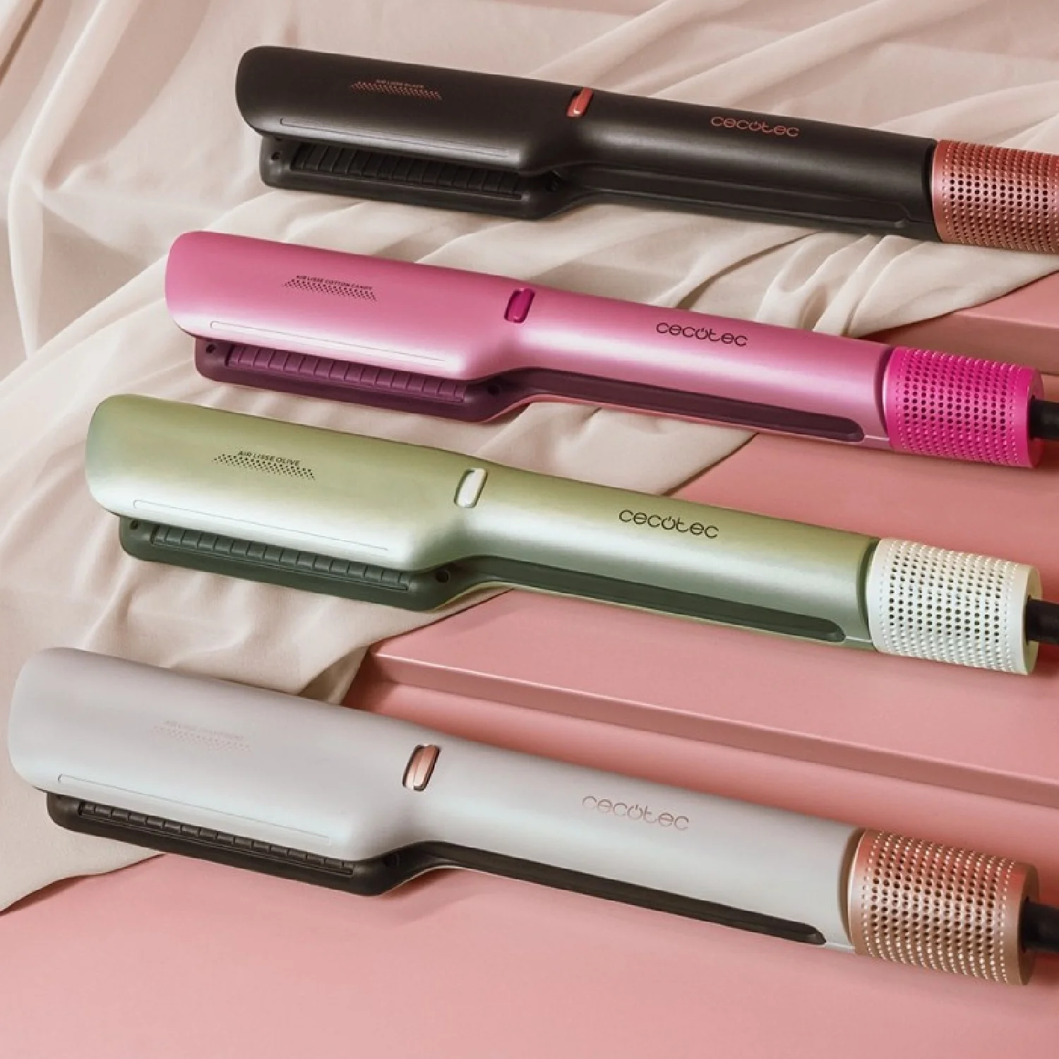 Cecotec Plancha De Pelo Con Aire Air Lisse Champagne. 600w, Protege El Cabello, Tecnología Iónica, Keratina Y Aceite De - Image 4