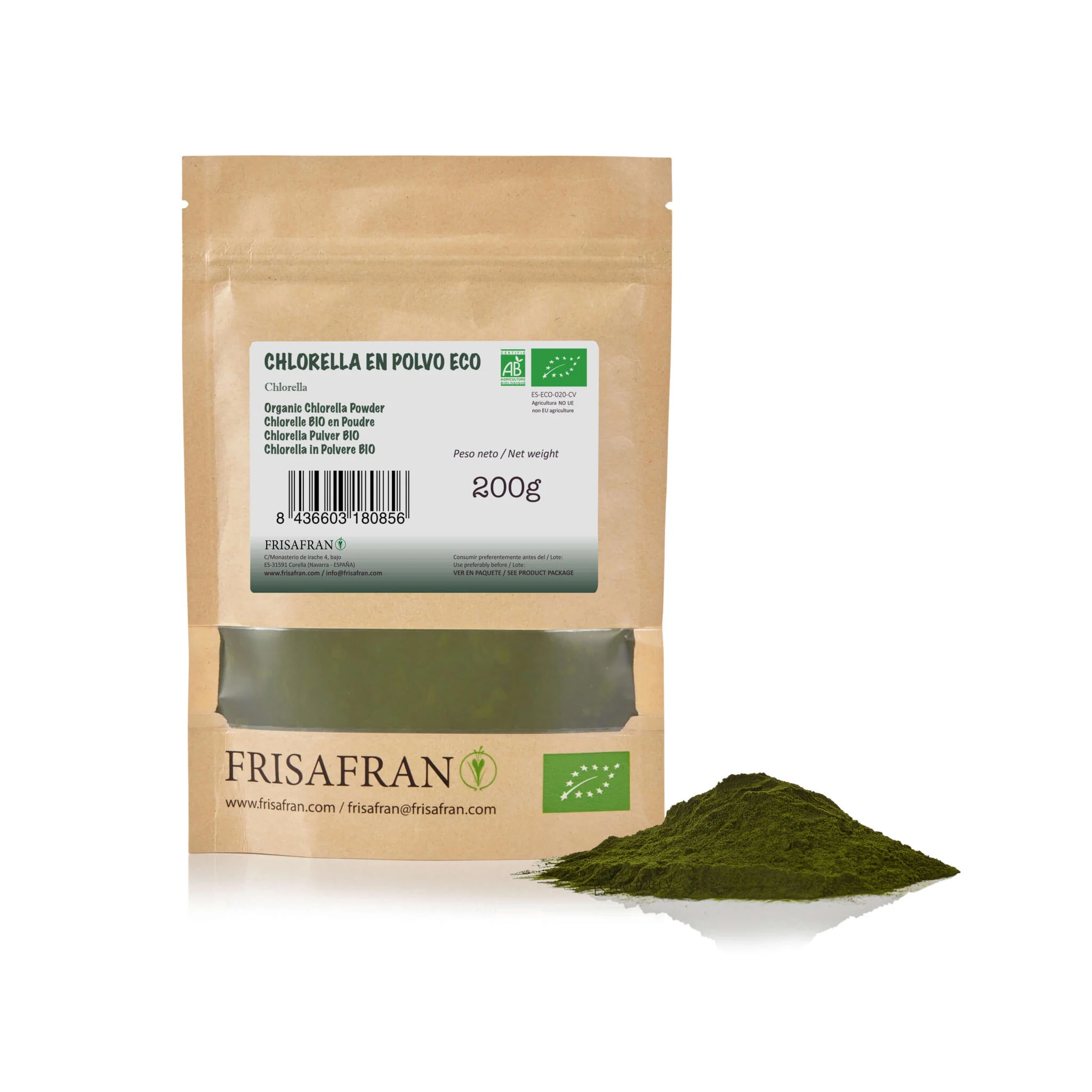 Chlorella Ecológica En Polvo - Calidad Y Sabor | Frisafran 200 G - Image 2