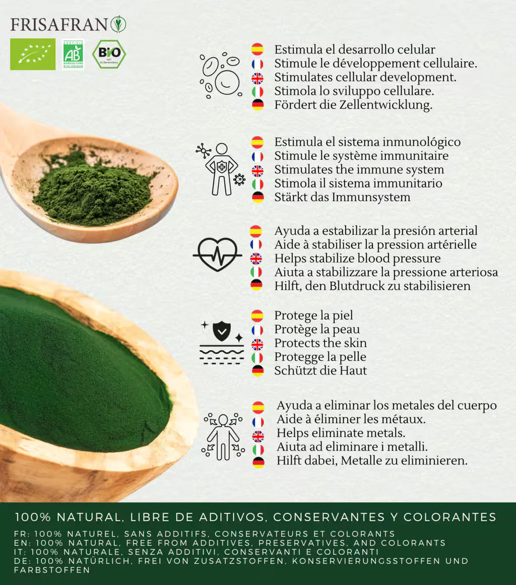 Chlorella Ecológica En Polvo - Calidad Y Sabor | Frisafran 200 G - Image 3