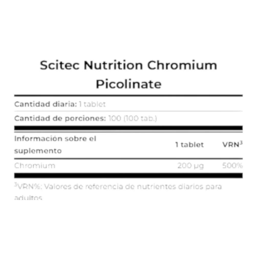 Chromium Picolinate 100 Tab. - Image 2