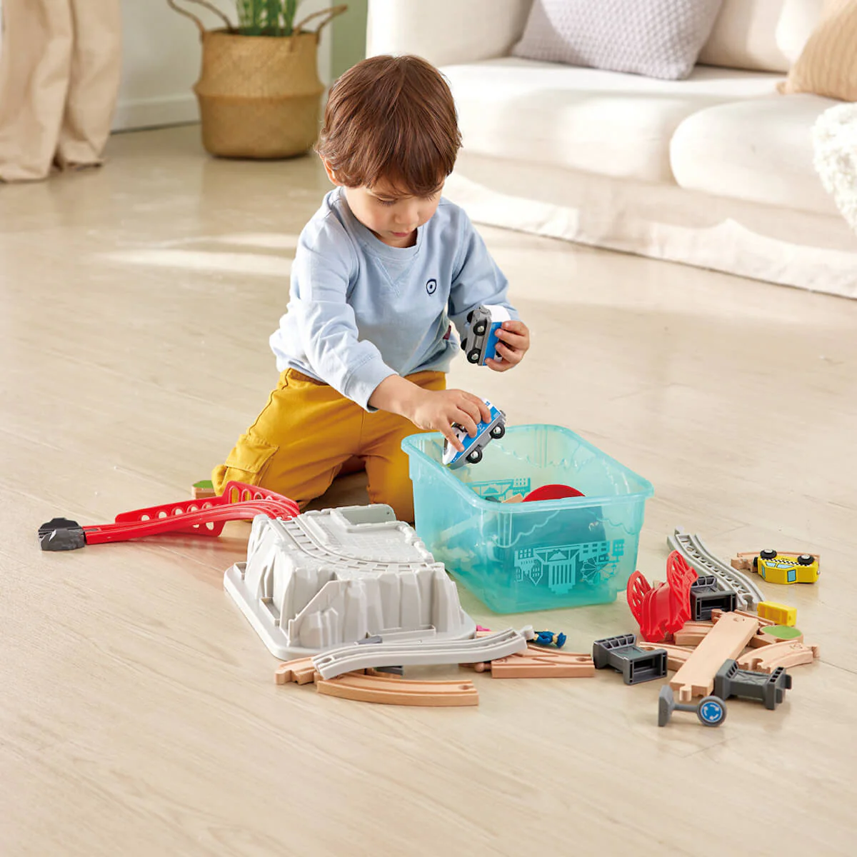 Circuito Tren City Train Bucket Hape - Image 4