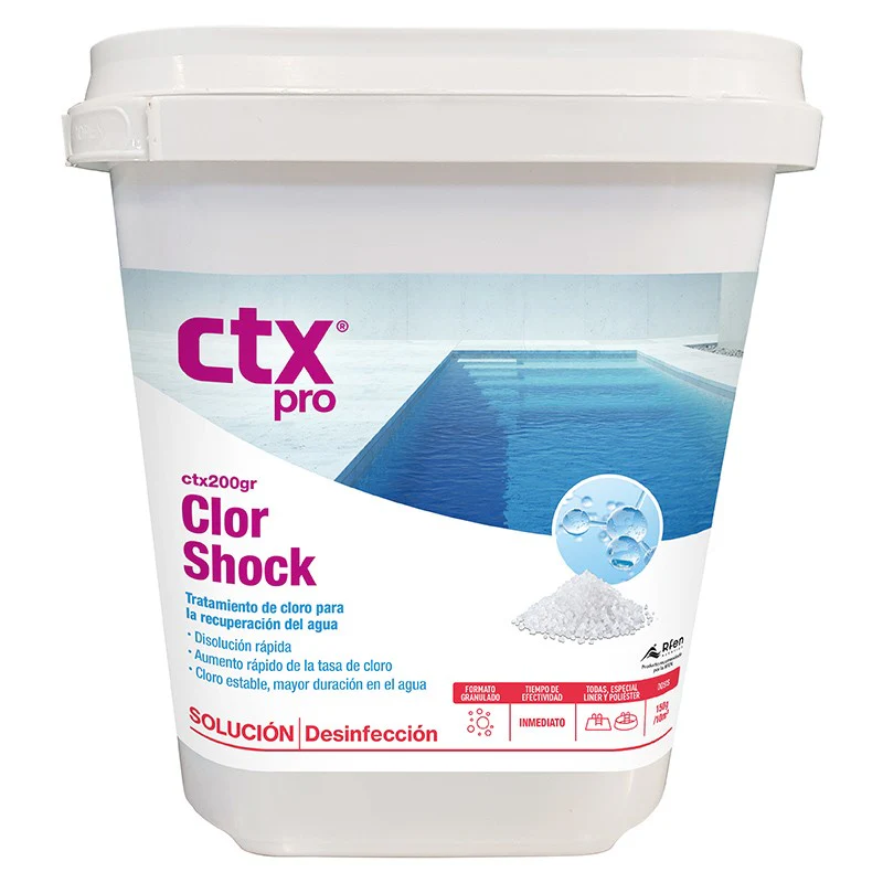 Cloro Rápido De Choque Dicloro Granulado Ctx-200gr Envase 5 Kg