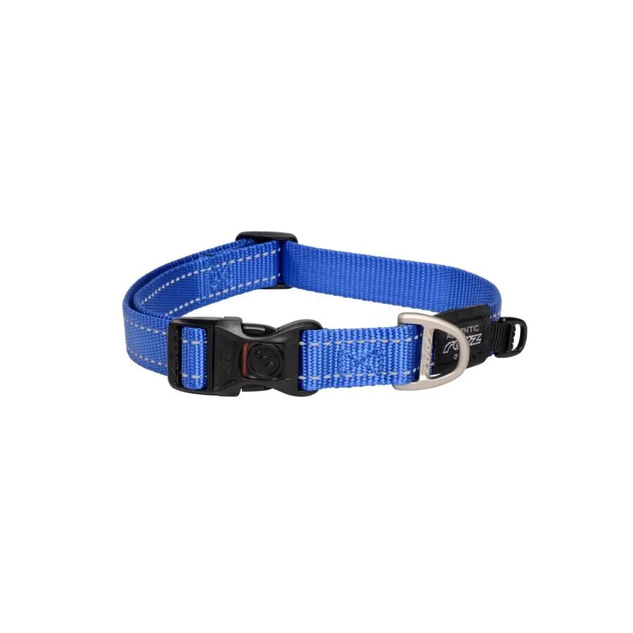 Collar Para Perro, Modelo Classic De Rogz Color Azul. Talla Xl (39-64kg)