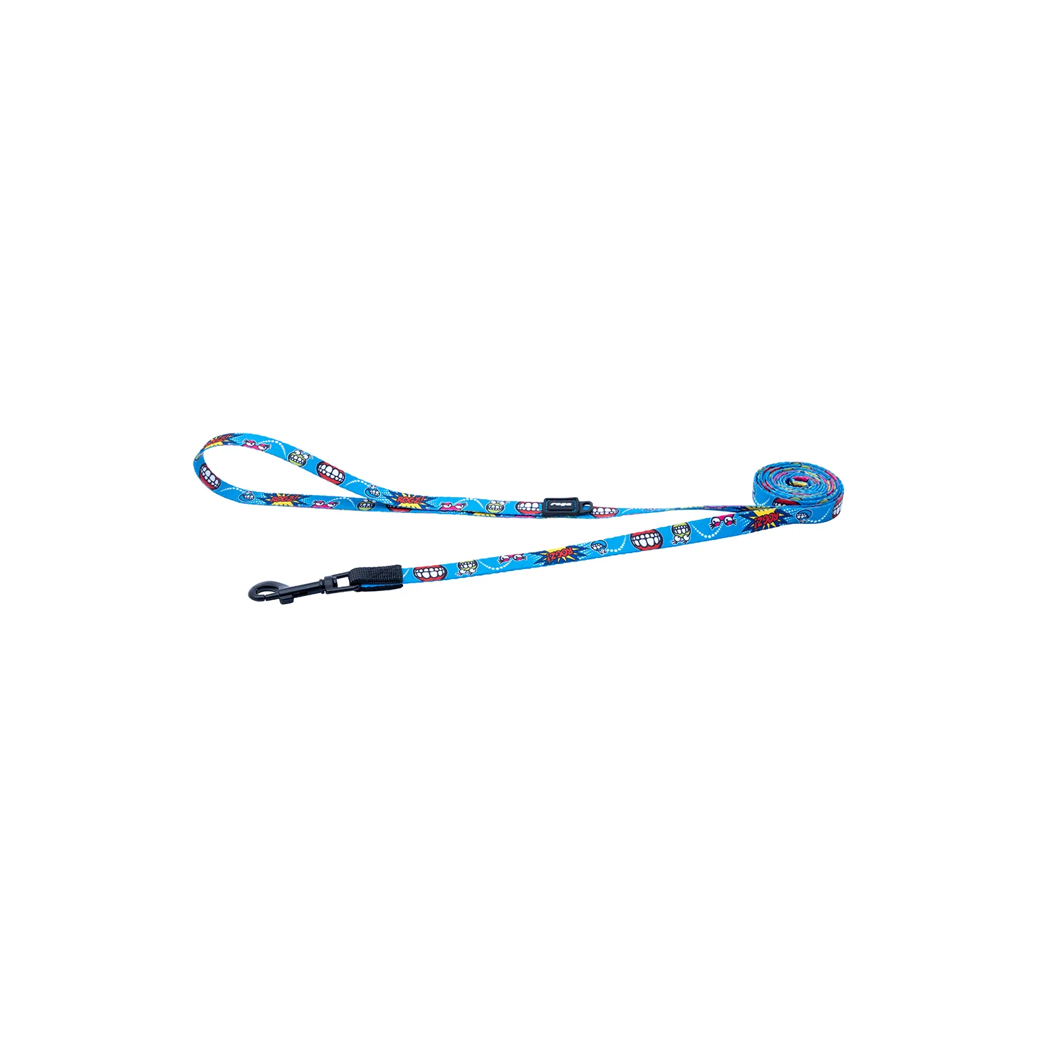 Correa Para Perro, Modelo Fusion De Rogz, Estampado Comic Azul. Talla M (12-22kg)