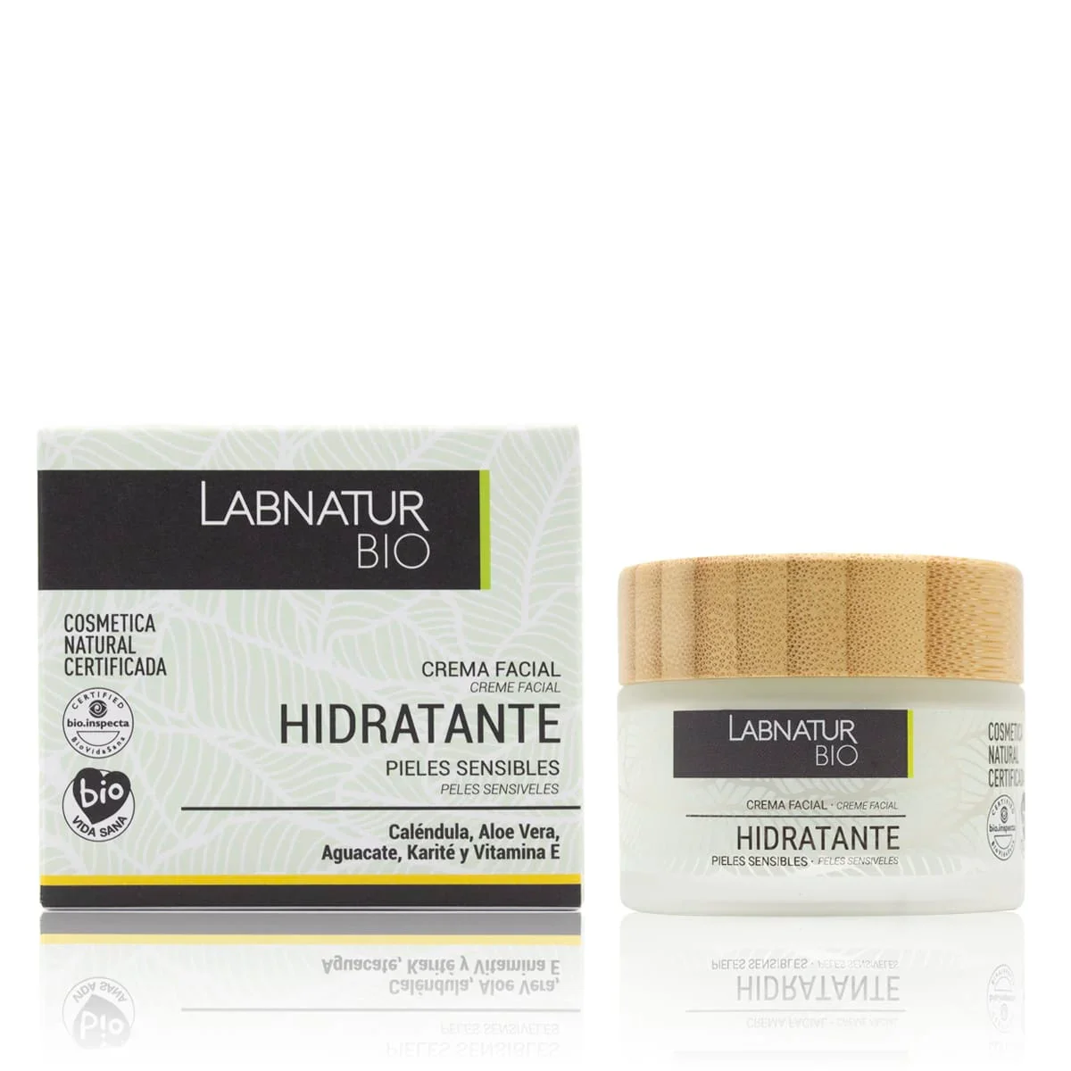 Crema Facial Hidratante Bio Pieles Sensibles 50 Ml | Aloe Vera Ecológico | Calma Y Protege | Hidratación Suave