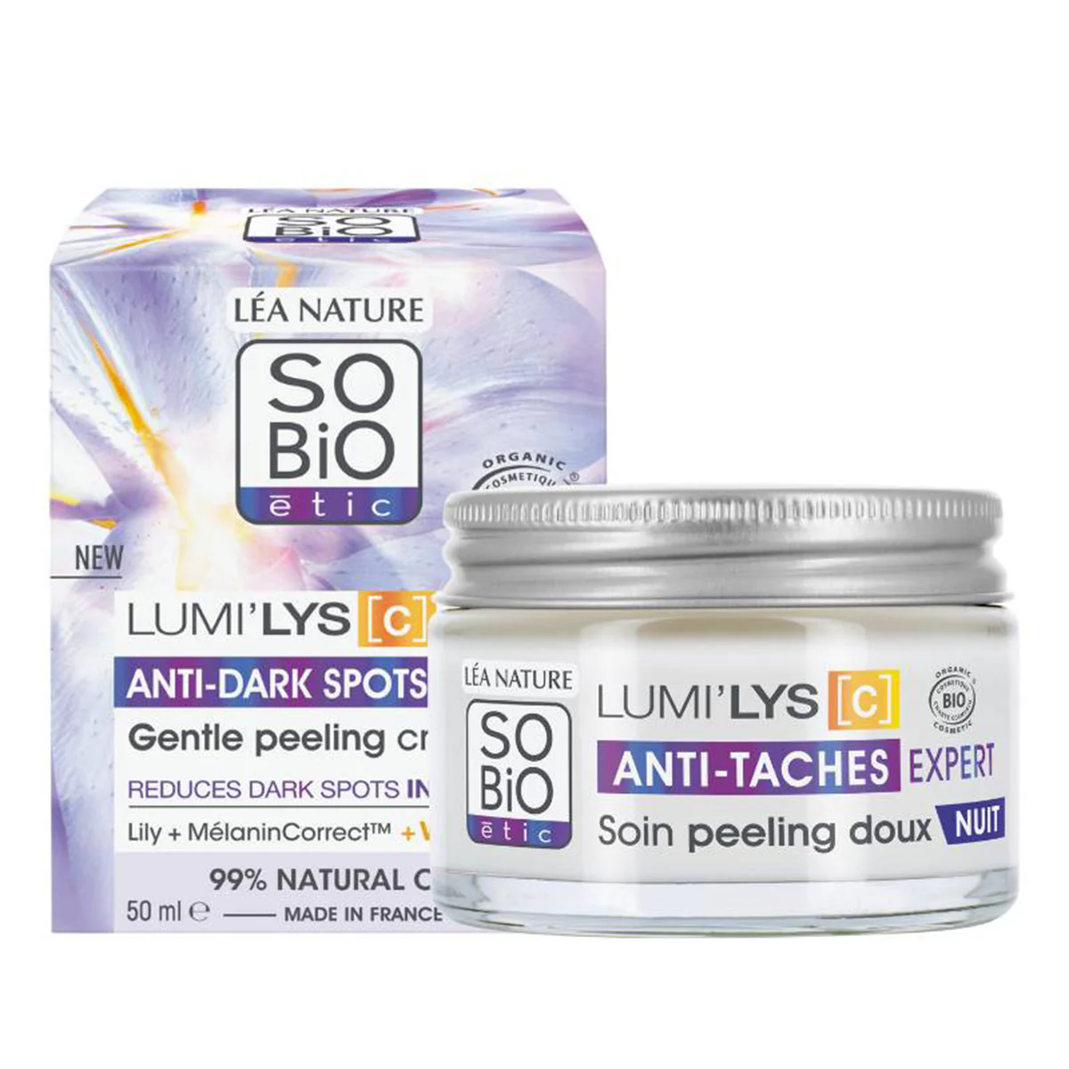 CREMA NOCHE PEELING LUMI'LYS [C] ANTIMANCHAS EXPERT,  SO'BIO, 50 ml