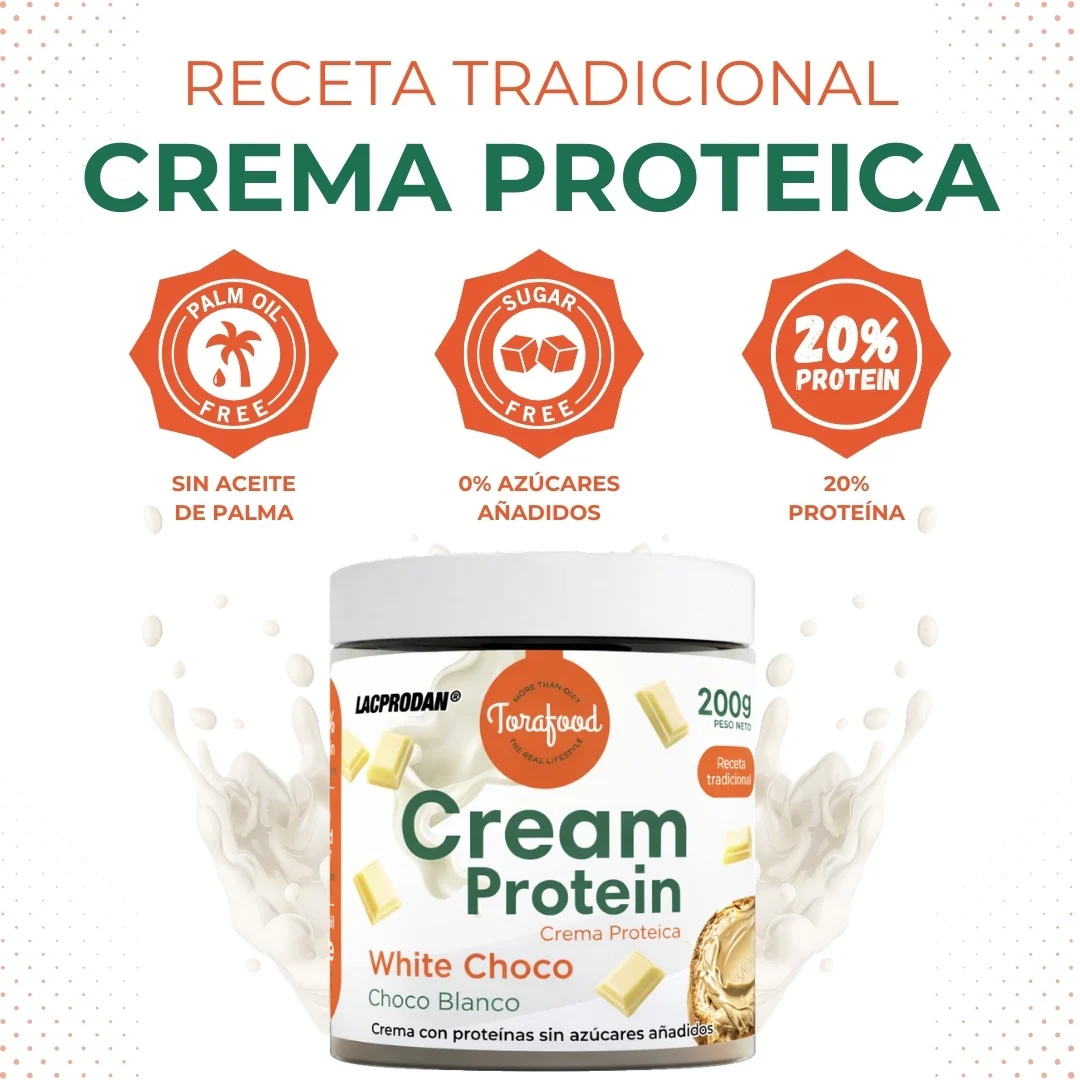 Crema Proteica White Chocolate Torafood 200g - Image 4