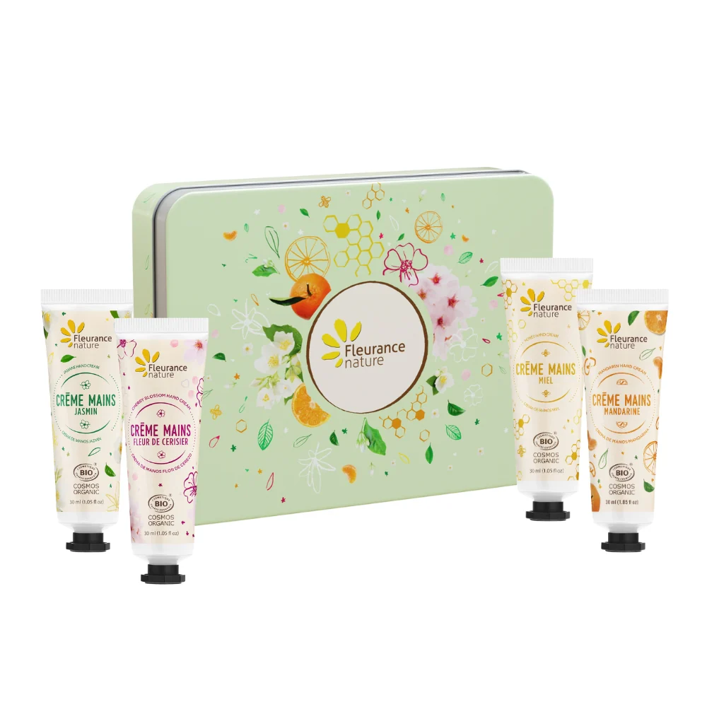 Cuarteto De Crema De Manos Eco En Su Cofrecito Verde Fleurance Nature 4x30ml