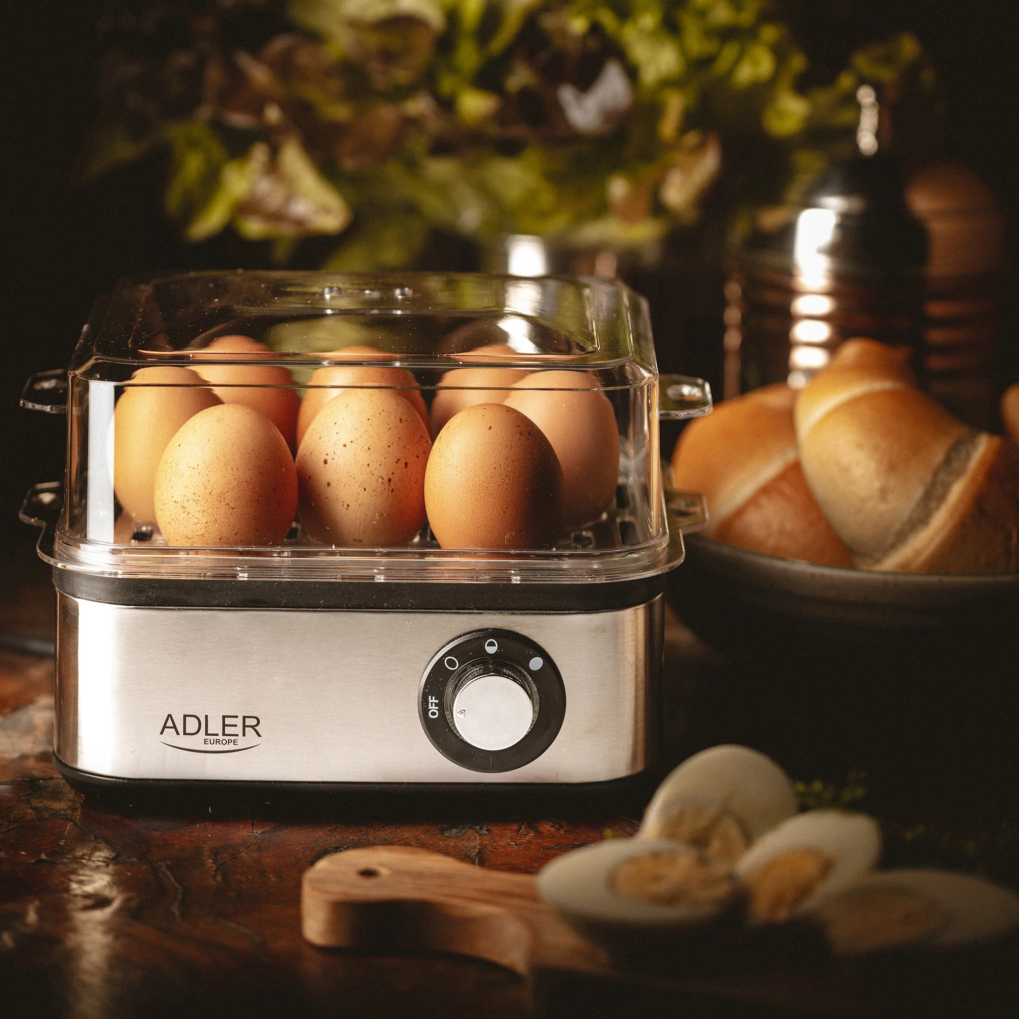 Cuece Huevos Eléctrico, 8 Huevos Cocidos, Ajuste Eléctronico Cocción, Soporte Extraíble, Sin Bpa Adler Ad4486 Plata - Image 6