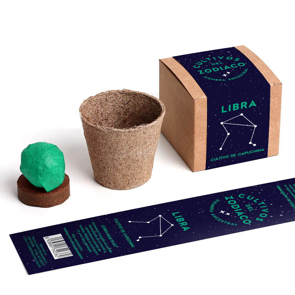 Cultivos Del Zodiaco – Libra | Kit De Cultivo Con Semillas De Capuchina - Image 2
