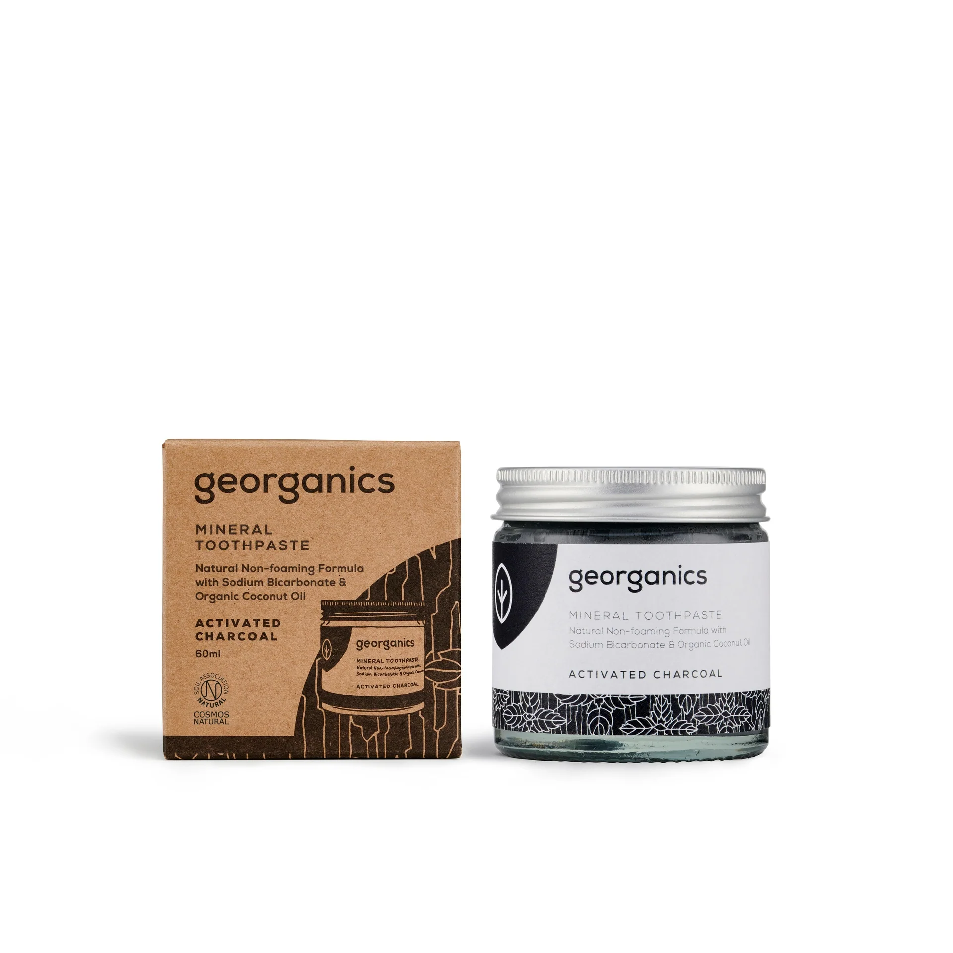 Dentífrico con Aceite de Coco y Carbón activado Georganics 60 ml - Image 2