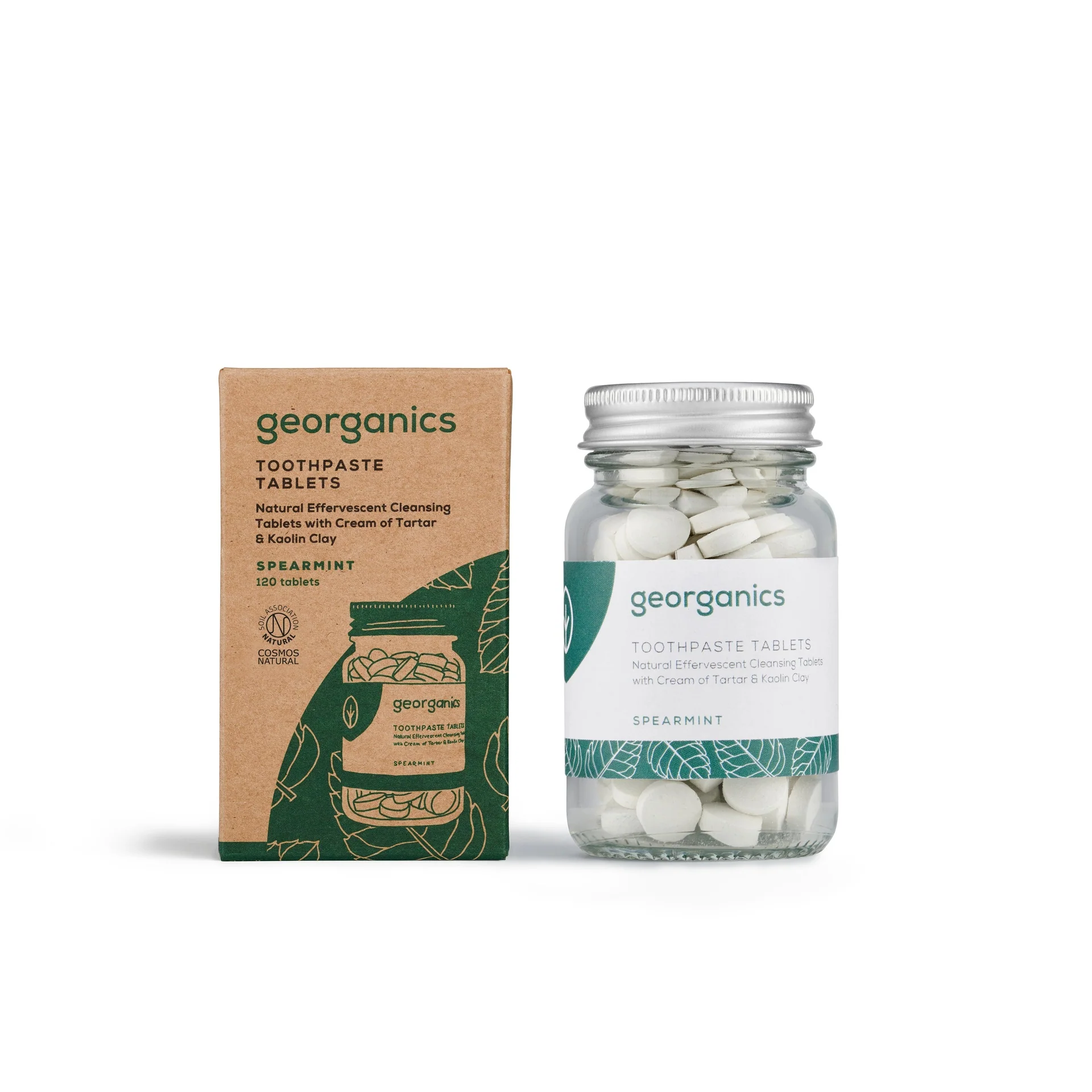 Dentífrico Natural en Tabletas sabor Hierbabuena Georganics 120 tabletas - Image 2