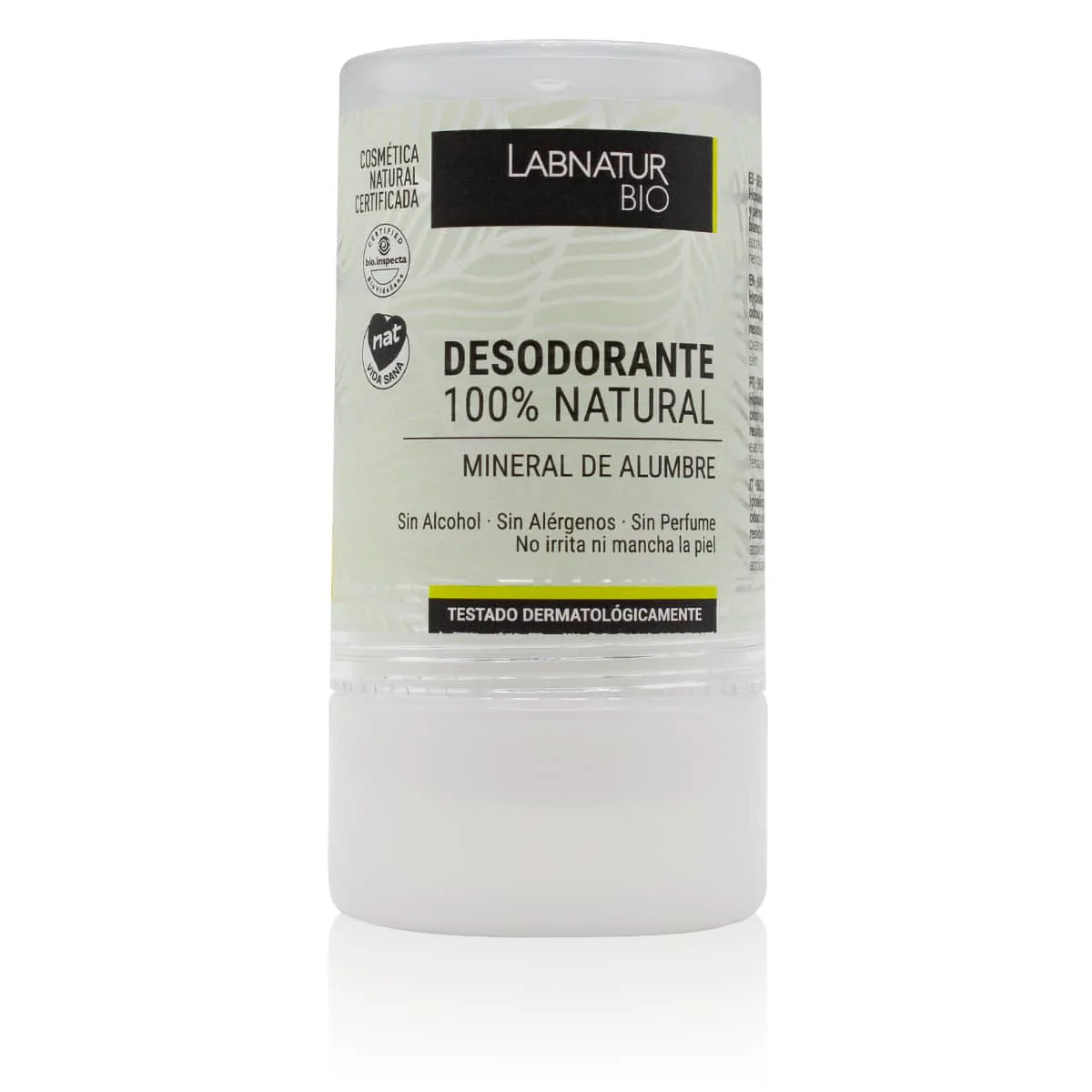 Desodorante Natural de Alumbre Stick 120 G | Control Olor 24h | Sin Aluminio Añadido | Cuidado Piel Sensible