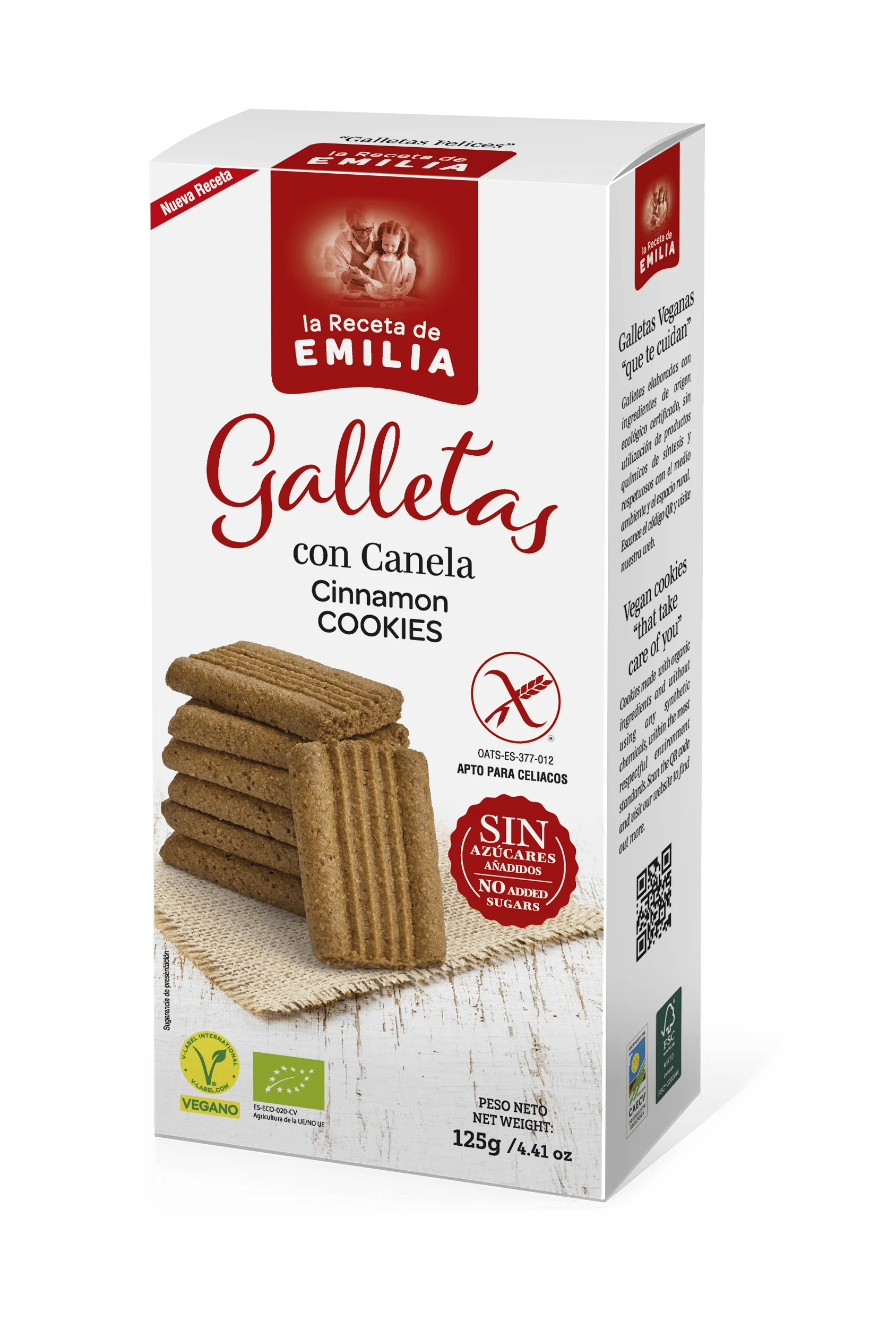 Galletas Con Canela sin Azucares Añadidos 125 Gr.
