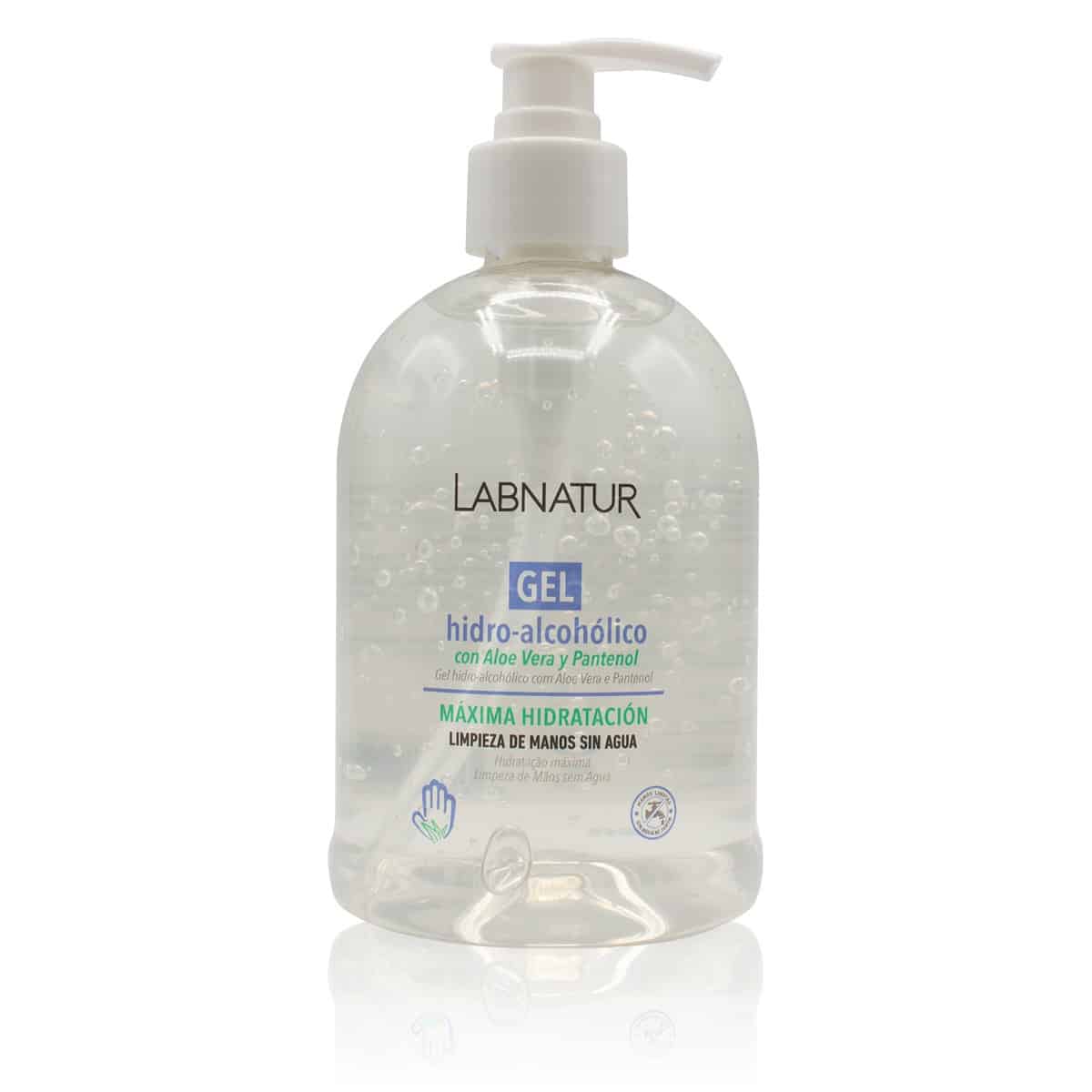 Gel Hidroalcohólico Aloe Vera 500 ml con Dosificador Labnatur| Higiene de Manos | Limpieza e Hidratación