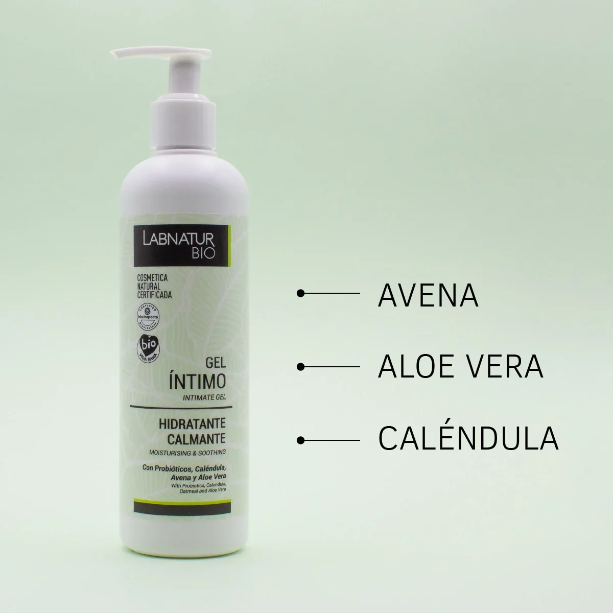 Gel Íntimo Ecológico Bio 300 Ml | Probióticos + Caléndula + Avena | Equilibra Y Protege | Cuidado Íntimo - Image 3