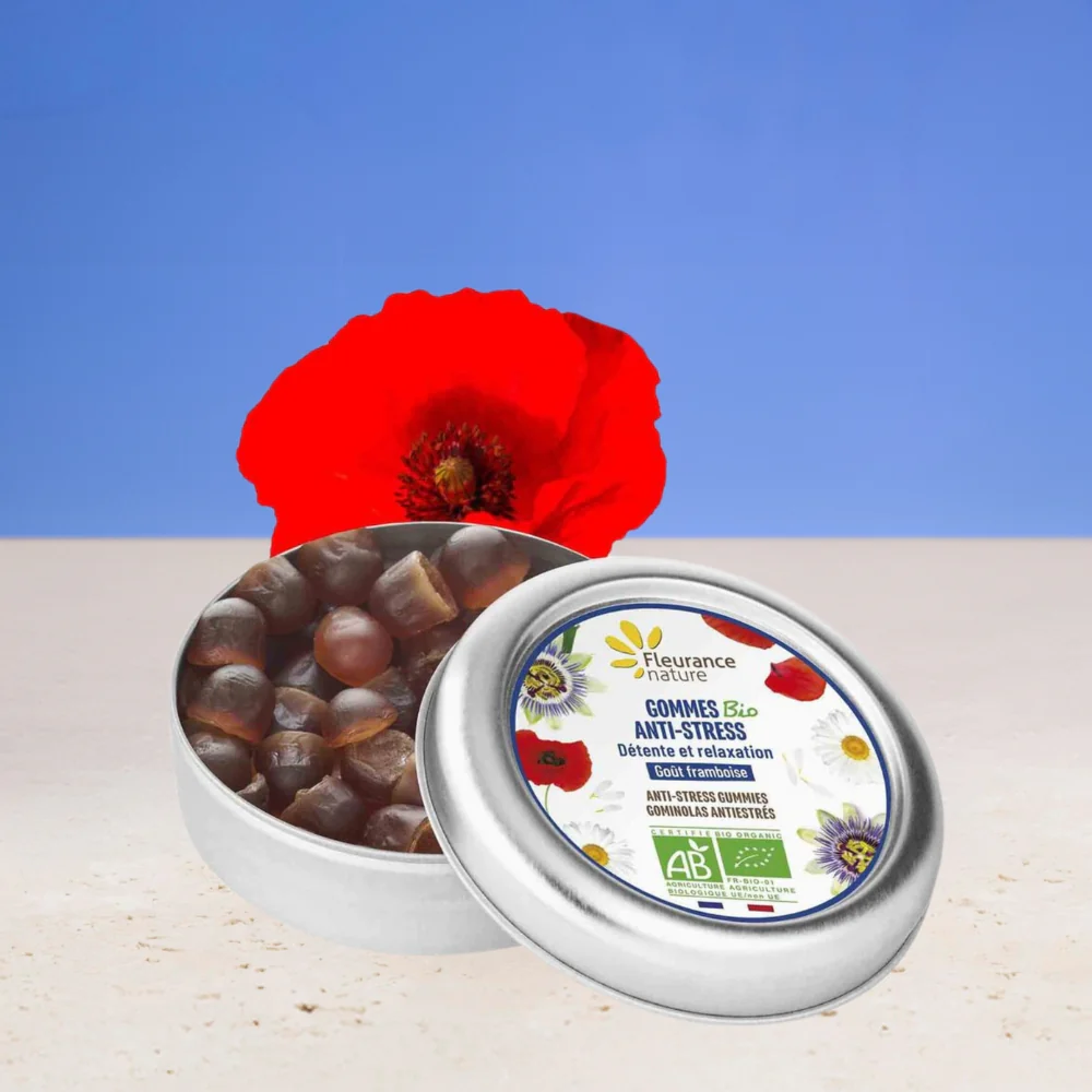 Gominolas Antiestrés Eco Frambuesa Fleurance Nature 30g - Image 2