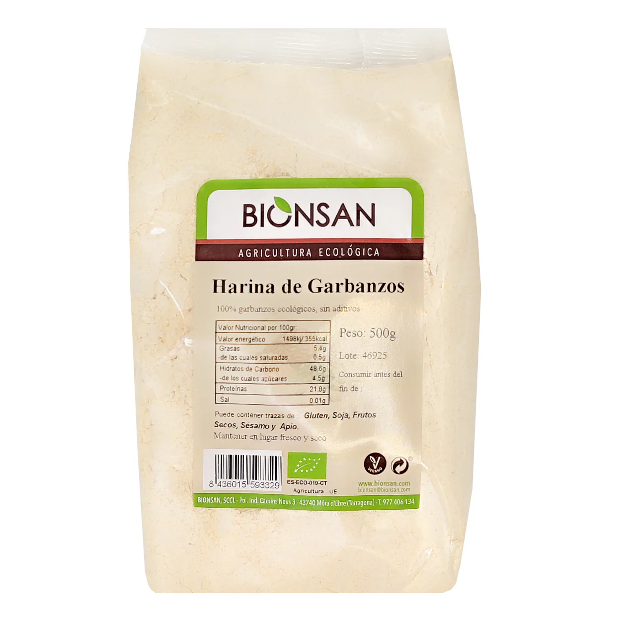 Harina De Garbanzos Eco Bionsan 500gr