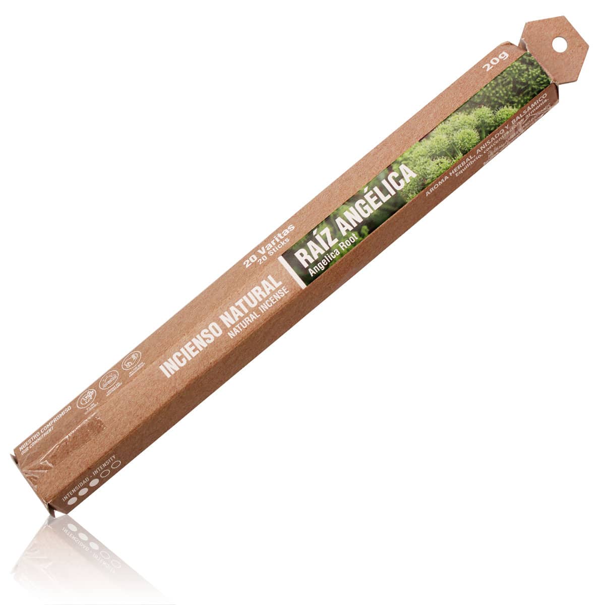Incienso Natural 20 Sticks Raíz De Angélica SYS Aromas | Fragancia Herbal | Ambiente Relajante | Aroma Duradero