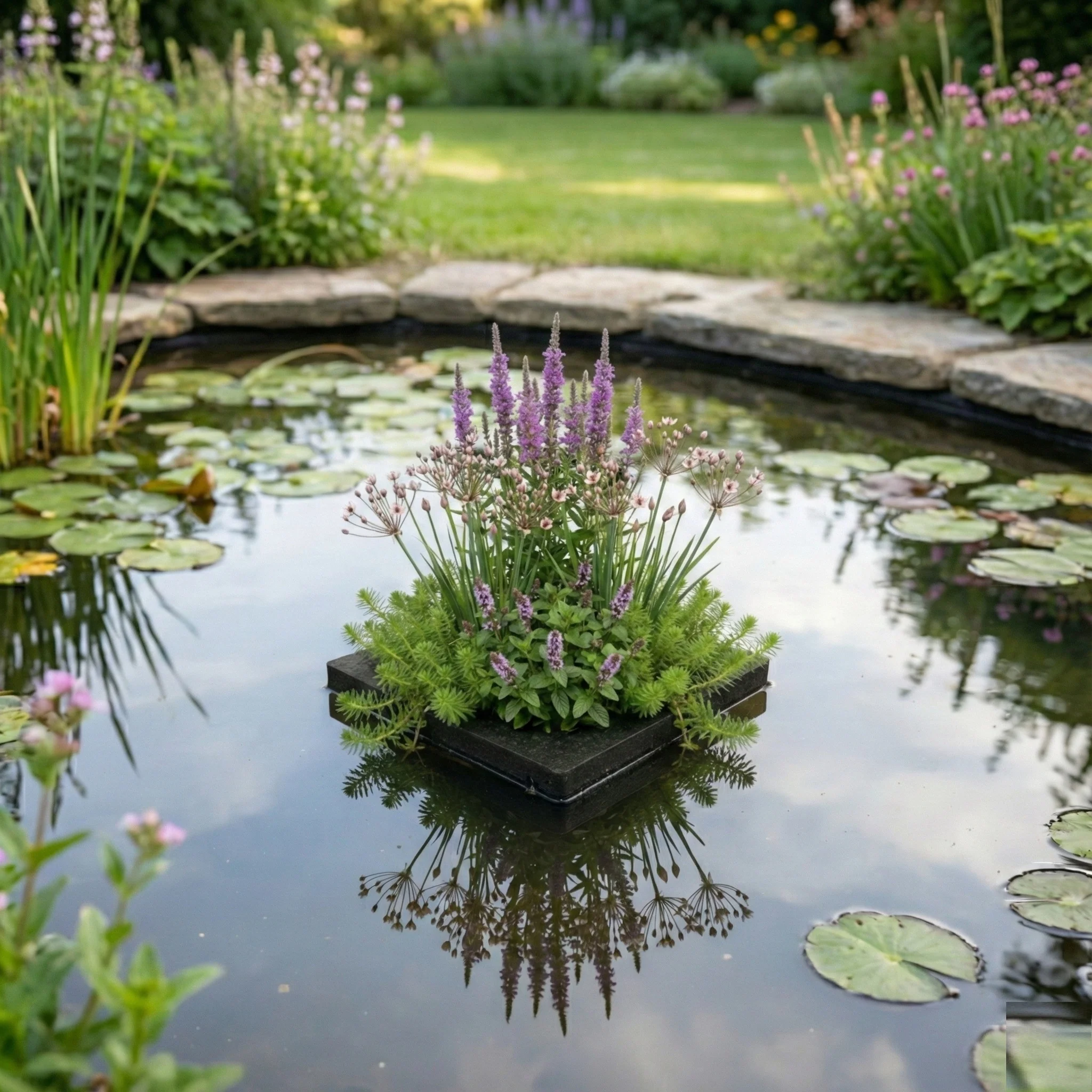 Isla Vegetal Antimosquitos: 4 Tipos De Plantas De Estanque Y Accesorios - Image 2