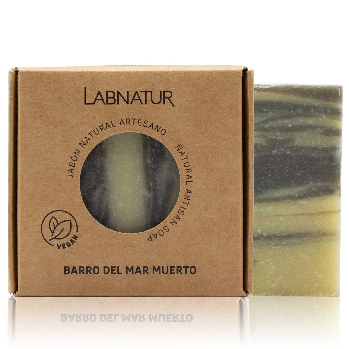 Jabón Natural Artesano Barro del Mar Muerto Labnatur 100 g | Purificante | Detox Mineral | Piel Mixta y Grasa