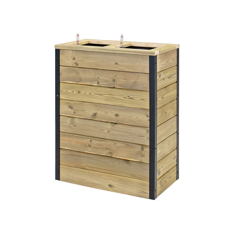 Jardinera Con Autorriego De Madera Nidum Interior Y Exterior Hortalia 60x34x80 Cm - Image 3