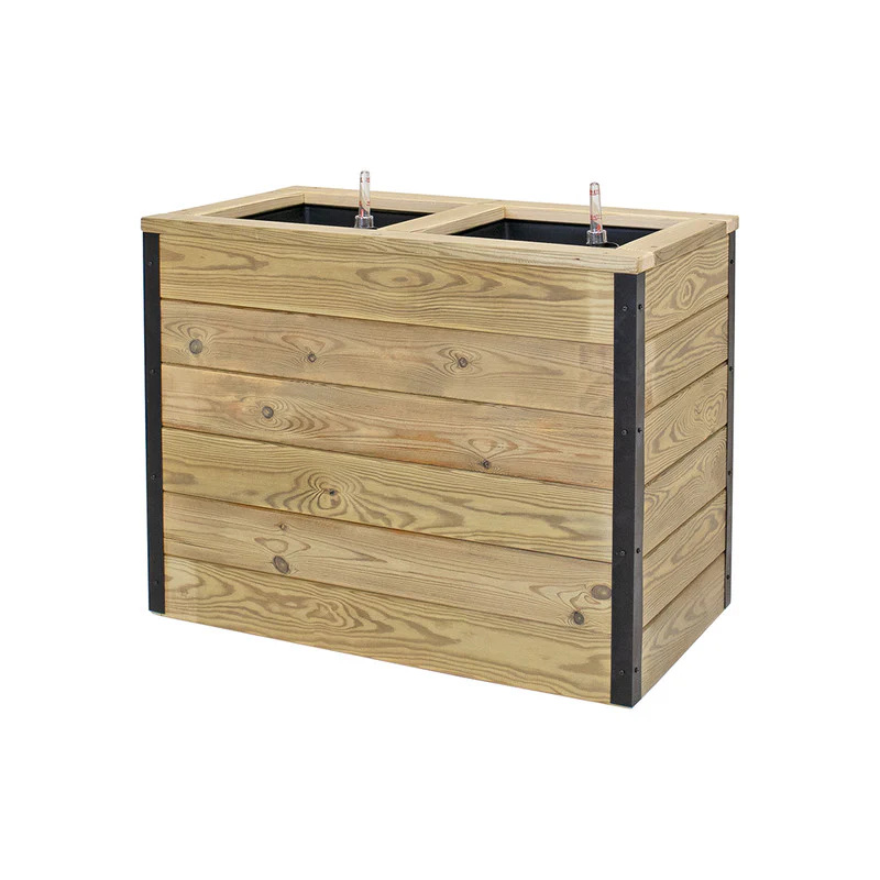 Jardinera Con Autorriego De Madera Nidum Interior Y Exterior Hortalia 75x40x60 Cm - Image 3