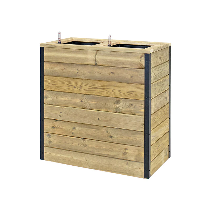 Jardinera Con Autorriego De Madera Nidum Interior Y Exterior Hortalia 75x40x80 Cm - Image 3