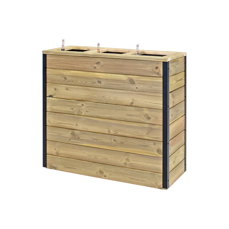 Jardinera Con Autorriego De Madera Nidum Interior Y Exterior Hortalia 86x34x80 Cm - Image 3
