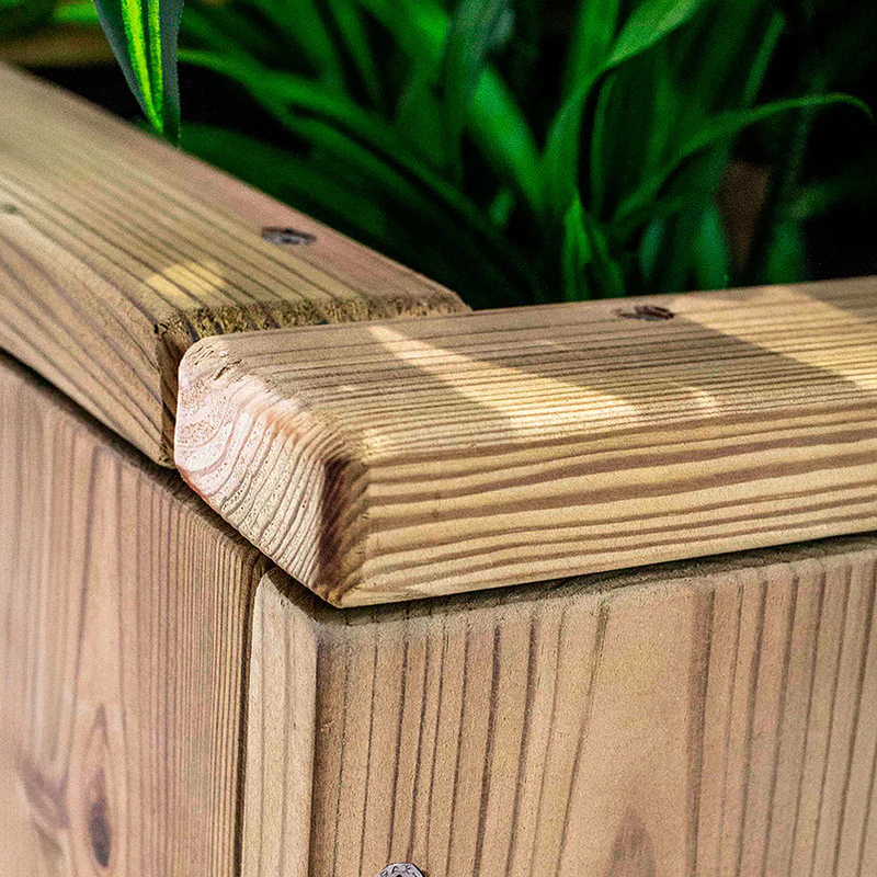 Jardinera De Madera Para Exterior Atrium Hortalia 80x34x60 Cm - Image 4